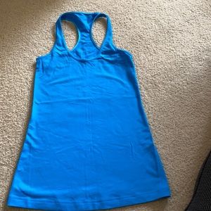 Blue lululemon tank top